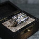 Vikings Rings, Dragon Rings, Dragon Scroll Rings, Vikings Wedding Bands, Silver Wedding Bands