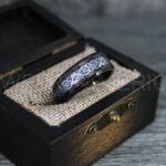 Vikings Rings, Dragon Rings, Dragon Scroll Rings, Vikings Wedding Bands, Black Wedding Bands