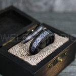 Vikings Rings, Dragon Rings, Dragon Scroll Rings, Vikings Wedding Bands, Black Wedding Bands