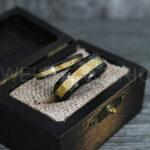 Vikings Rings, Dragon Rings, Dragon Scroll Rings, Vikings Wedding Bands, Black Wedding Bands - Image 2