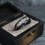 Vikings Rings, Dragon Rings, Dragon Scroll Rings, Vikings Wedding Bands, Black Wedding Bands - Image 3