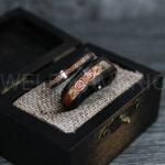 Vikings Rings, Dragon Rings, Dragon Scroll Rings, Vikings Wedding Bands, Black Wedding Bands - Image 3