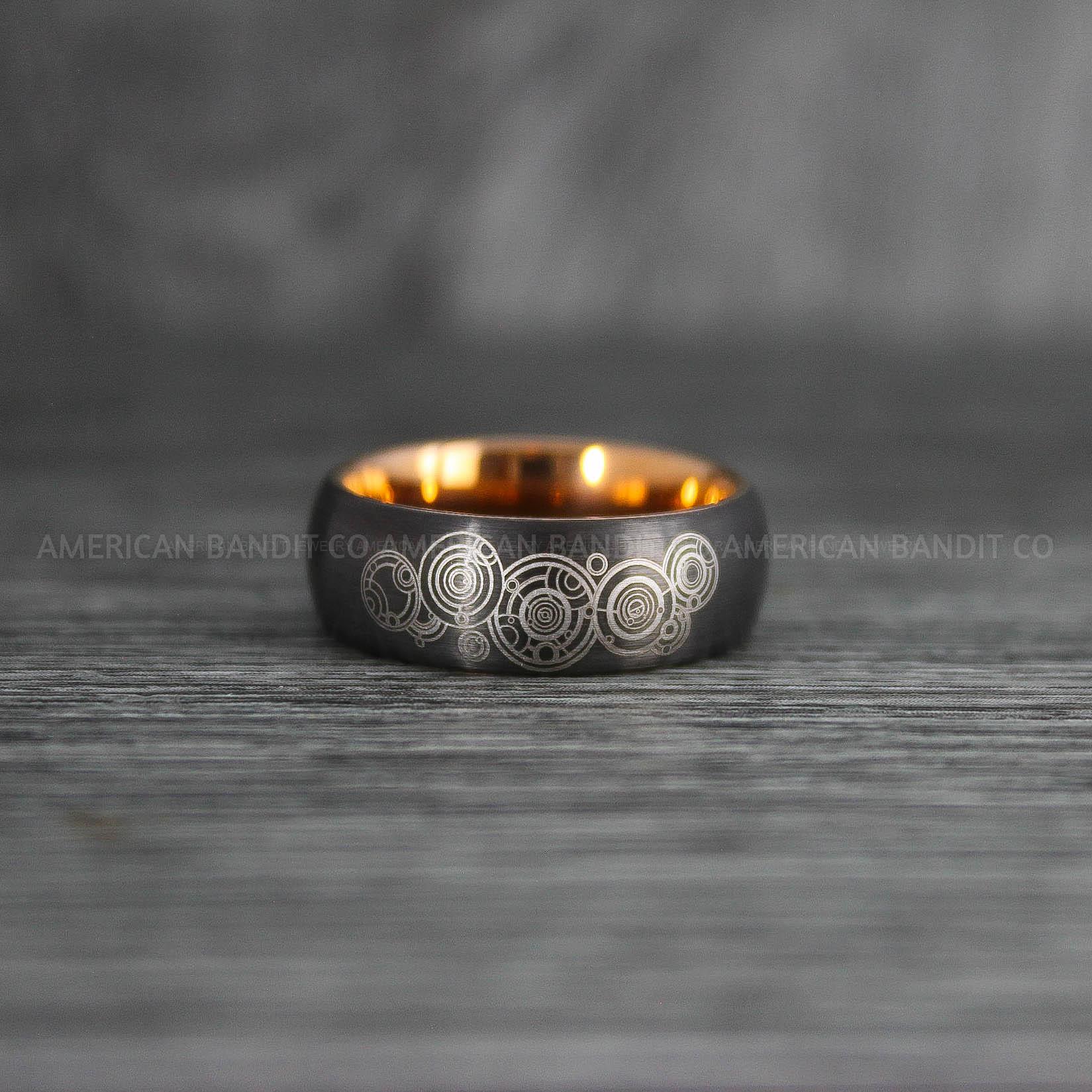 IMG_7660 Dr Who Ring, Dr Who Wedding Ring, Dr Who Jewelry, Gallifreyan Ring, Gallifreyan Wedding Ring, Gallifreyan Wedding Band, Gallifreyan Jewelry - Image 1