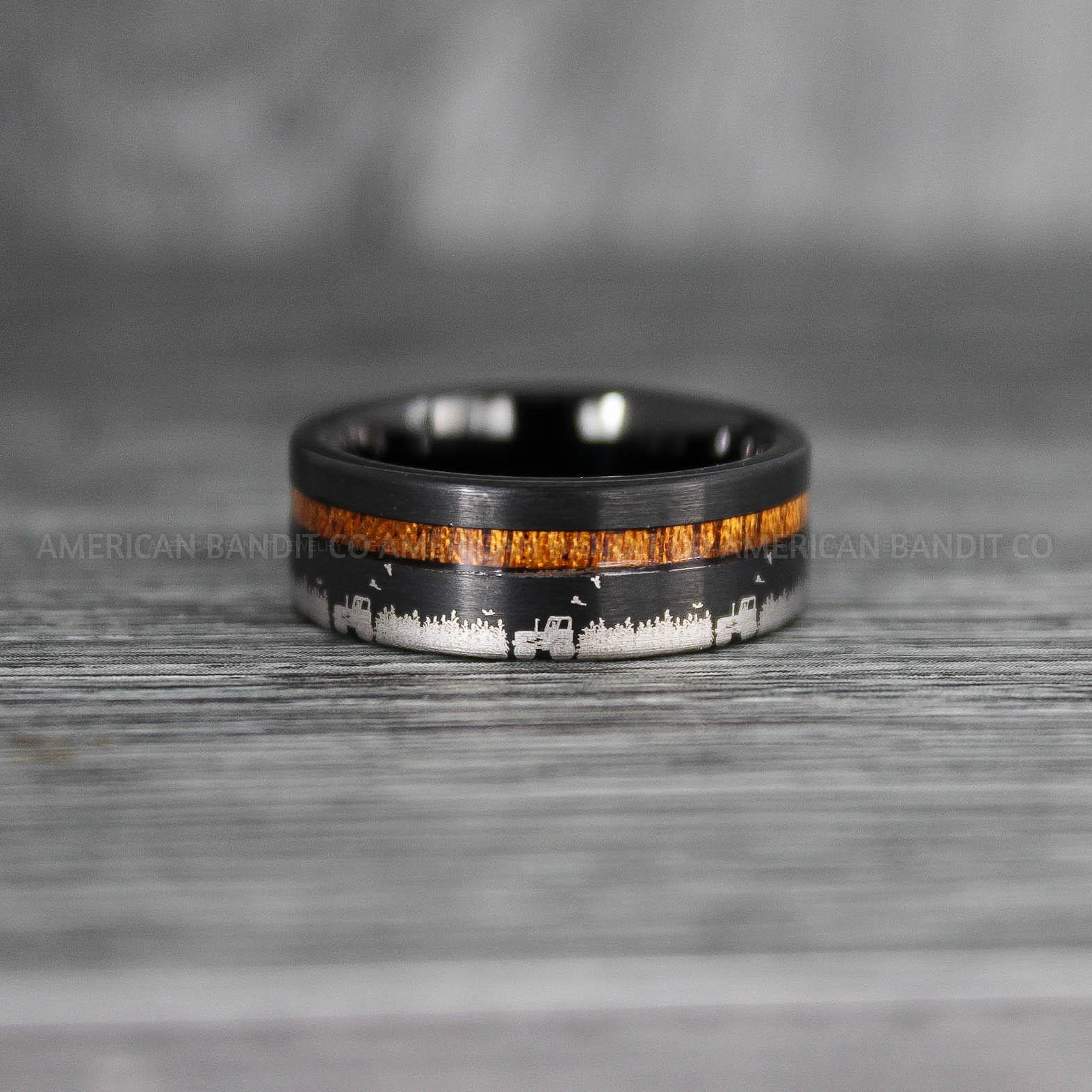 IMG_7623 Farm Ring, Tractor Ring, Rancher Ring, Cattle Rancher Ring, Cattle Ring, Cowboys Rings, Farmer Ring, Cowboys Wedding Band - Image 1