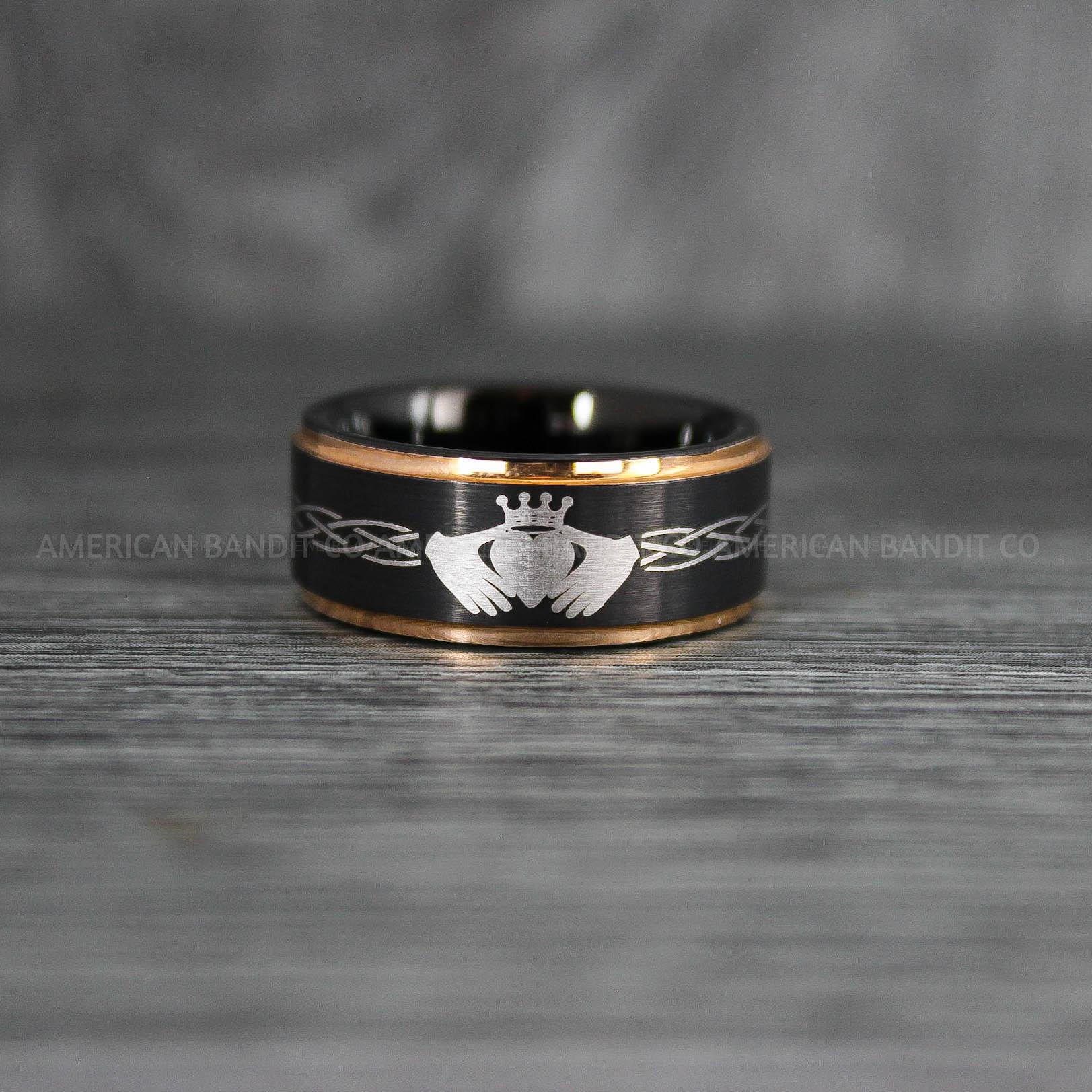IMG_7627 Claddagh Ring, Celtic Knot Ring, Celtic Ring, Irish Ring, Irish Wedding Band, Irish Wedding Ring, Celtic Knot Wedding Band - Image 1