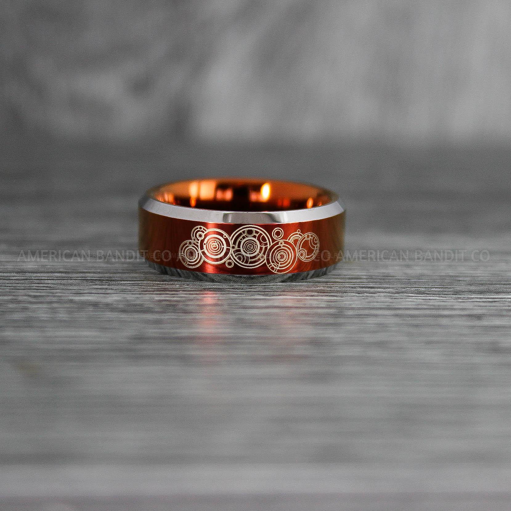 IMG_7653 Dr Who Rings, Dr Who Wedding Rings, Dr Who Jewelry, Gallifreyan Rings, Gallifreyan Wedding Rings, Gallifreyan Wedding Bands, Gallifreyan Jewelry - Image 1