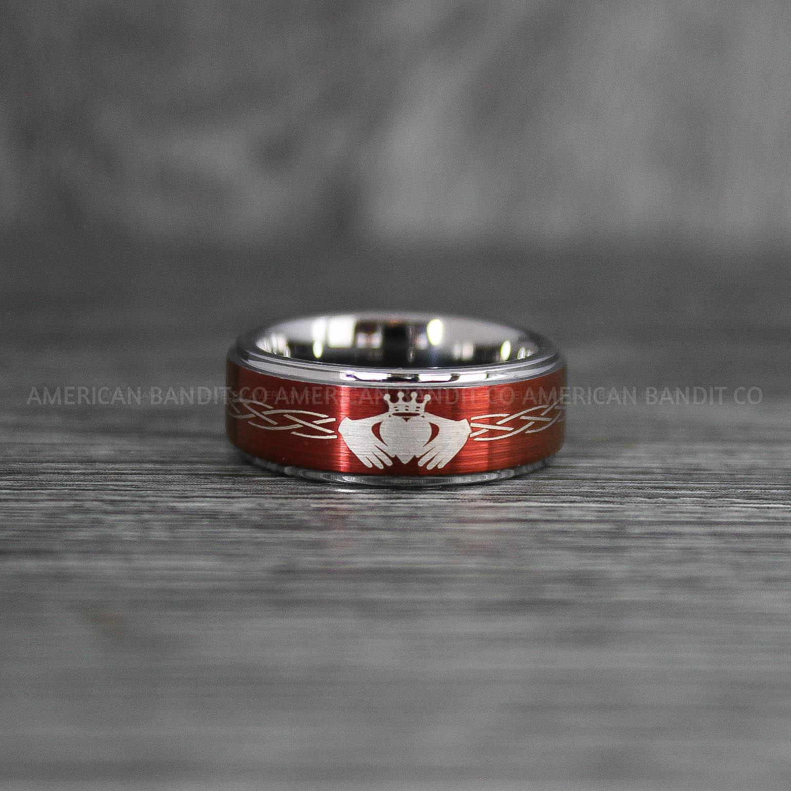 IMG_7657 Claddagh Ring, Celtic Knot Ring, Celtic Ring, Irish Ring, Irish Wedding Band, Irish Wedding Ring, Celtic Knot Wedding Band - Image 1