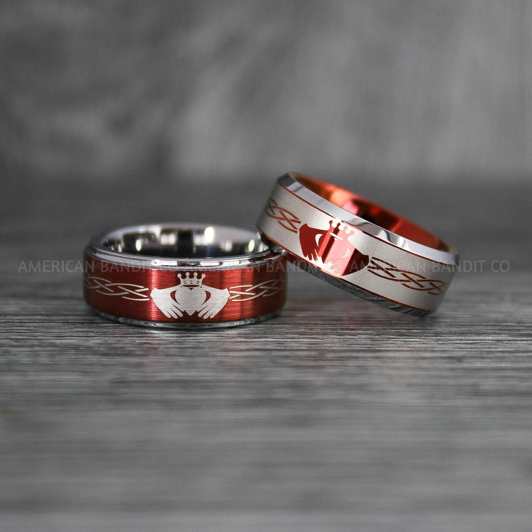 IMG_7658 Claddagh Ring, Celtic Knot Ring, Celtic Ring, Irish Ring, Irish Wedding Band, Irish Wedding Ring, Celtic Knot Wedding Band - Image 1