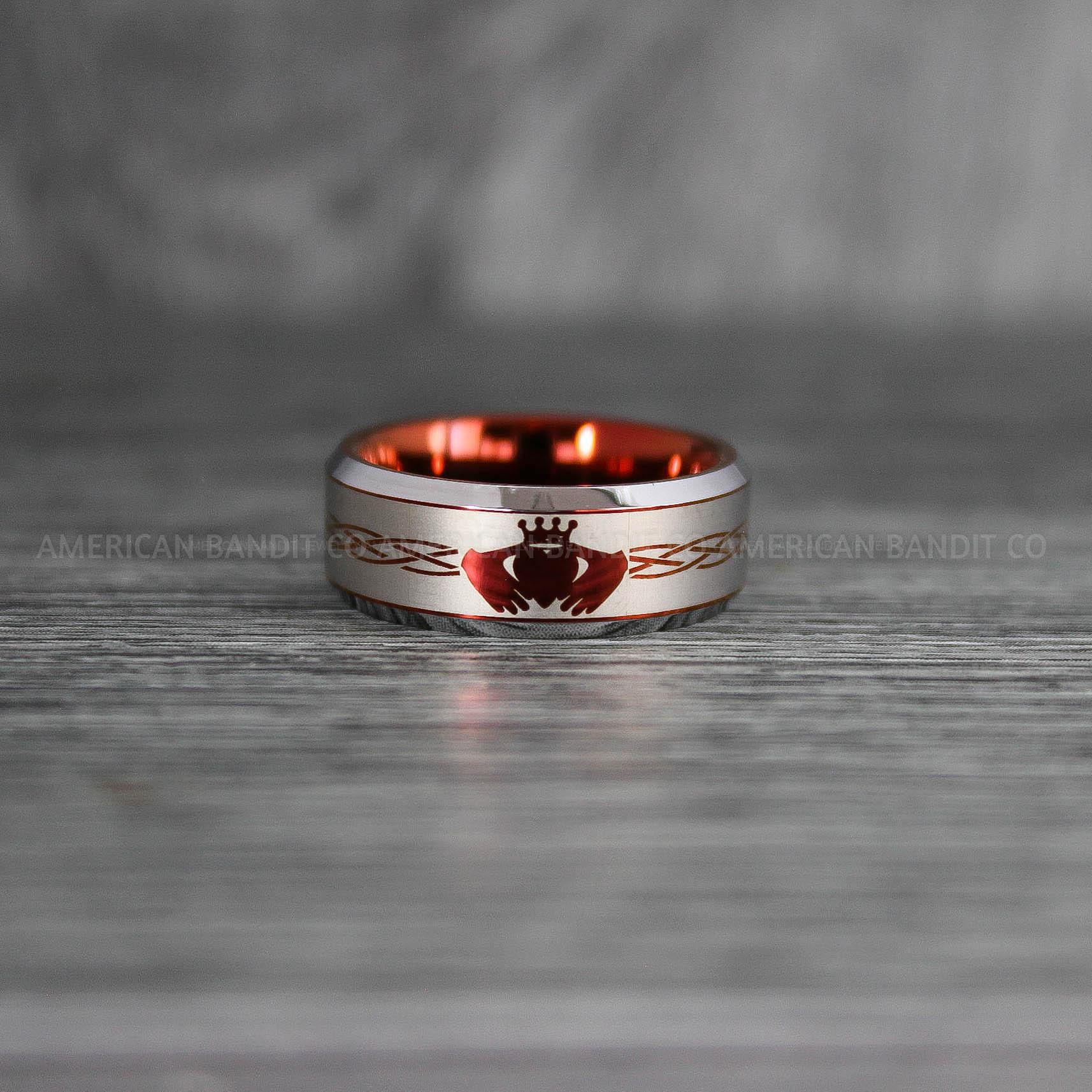 IMG_7659 Claddagh Ring, Celtic Knot Ring, Celtic Ring, Irish Ring, Irish Wedding Band, Irish Wedding Ring, Celtic Knot Wedding Band - Image 1