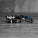 Jack and Sally Rings, Jack and Sally Wedding Bands, Couple Rings, Jack and Sally Wedding Rings