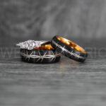 Barb Wire Ring, Barbed Wire Ring, Barb Wire Wedding Ring, Couple Rings, Biker Rings