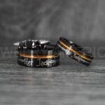 Jack and Sally Rings, Jack and Sally Wedding Bands, Couple Rings, Jack and Sally Wedding Rings