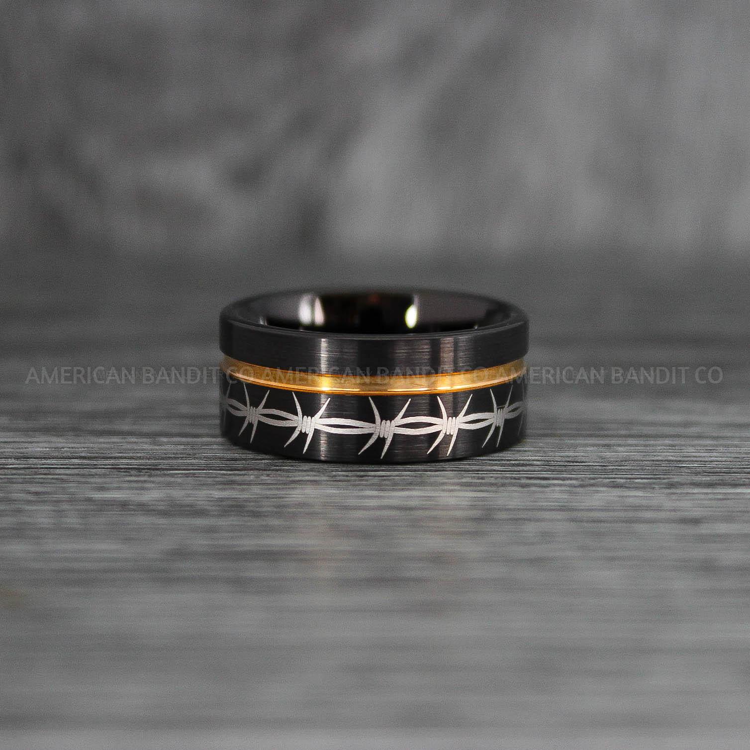 IMG_7704 Barb Wire Ring, Barbed Wire Ring, Barb Wire Wedding Ring, Couple Rings, Biker Rings - Image 1