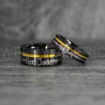 Jack and Sally Rings, Jack and Sally Wedding Bands, Couple Rings, Jack and Sally Wedding Rings - Image 2