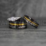Jack and Sally Rings, Jack and Sally Wedding Bands, Couple Rings, Jack and Sally Wedding Rings