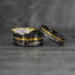 Jack and Sally Rings, Jack and Sally Wedding Bands, Couple Rings, Jack and Sally Wedding Rings