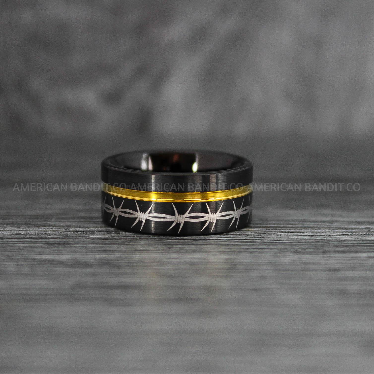 IMG_7716 Barb Wire Ring, Barbed Wire Ring, Barb Wire Wedding Ring, Couple Rings, Biker Rings - Image 1