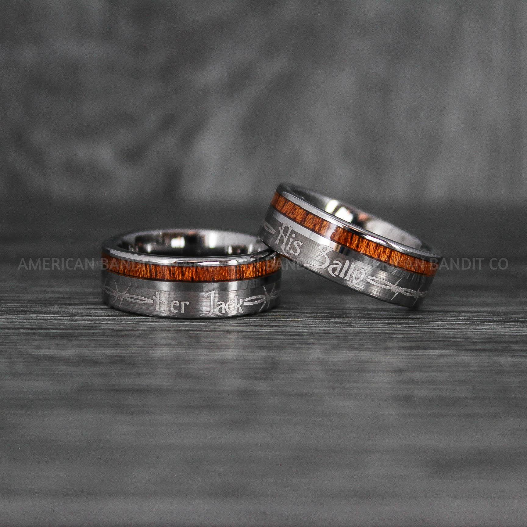IMG_7735 Jack and Sally Rings, Jack and Sally Wedding Bands, Couple Rings, Jack and Sally Wedding Rings - Image 1