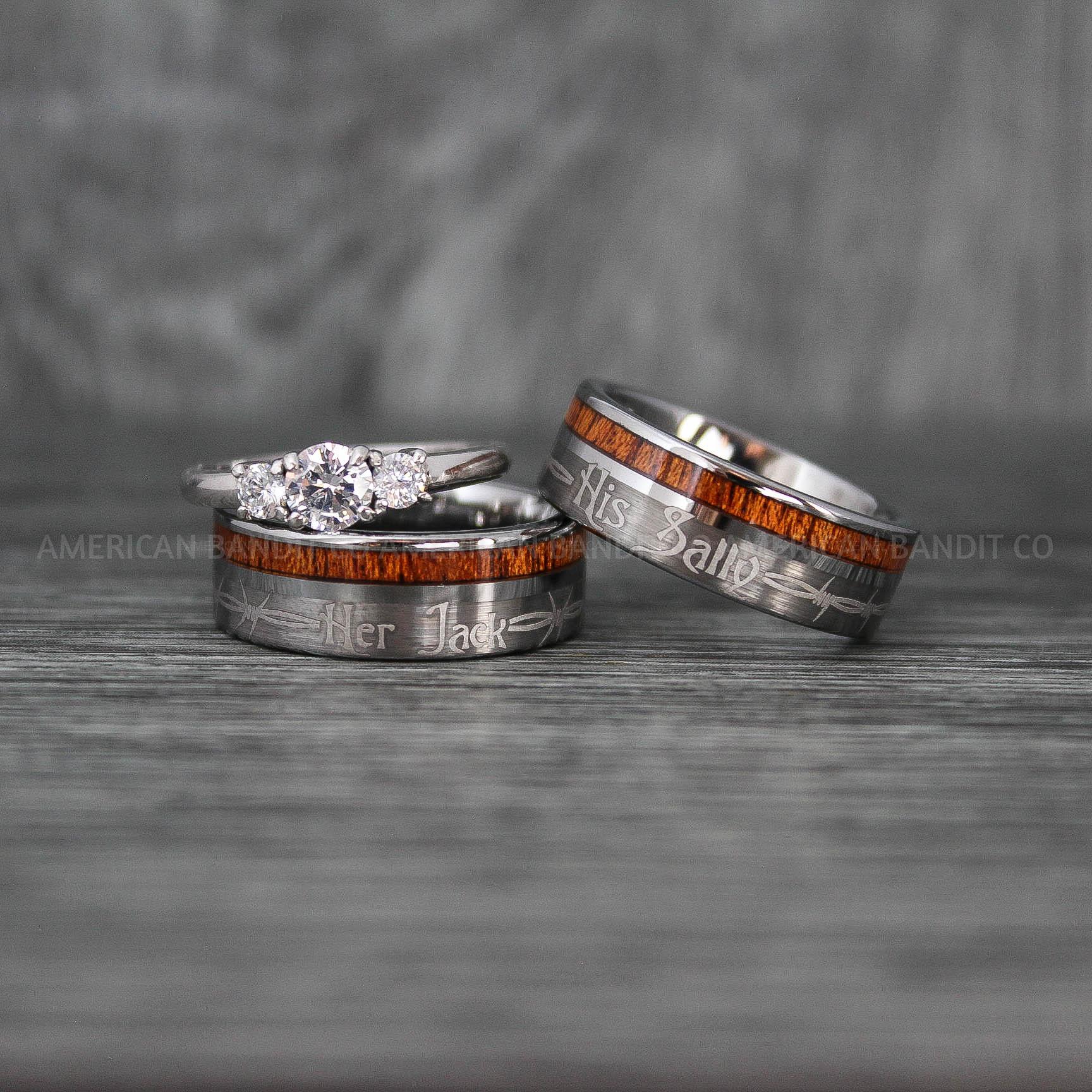 IMG_7736 Jack and Sally Rings, Jack and Sally Wedding Bands, Couple Rings, Jack and Sally Wedding Rings - Image 1