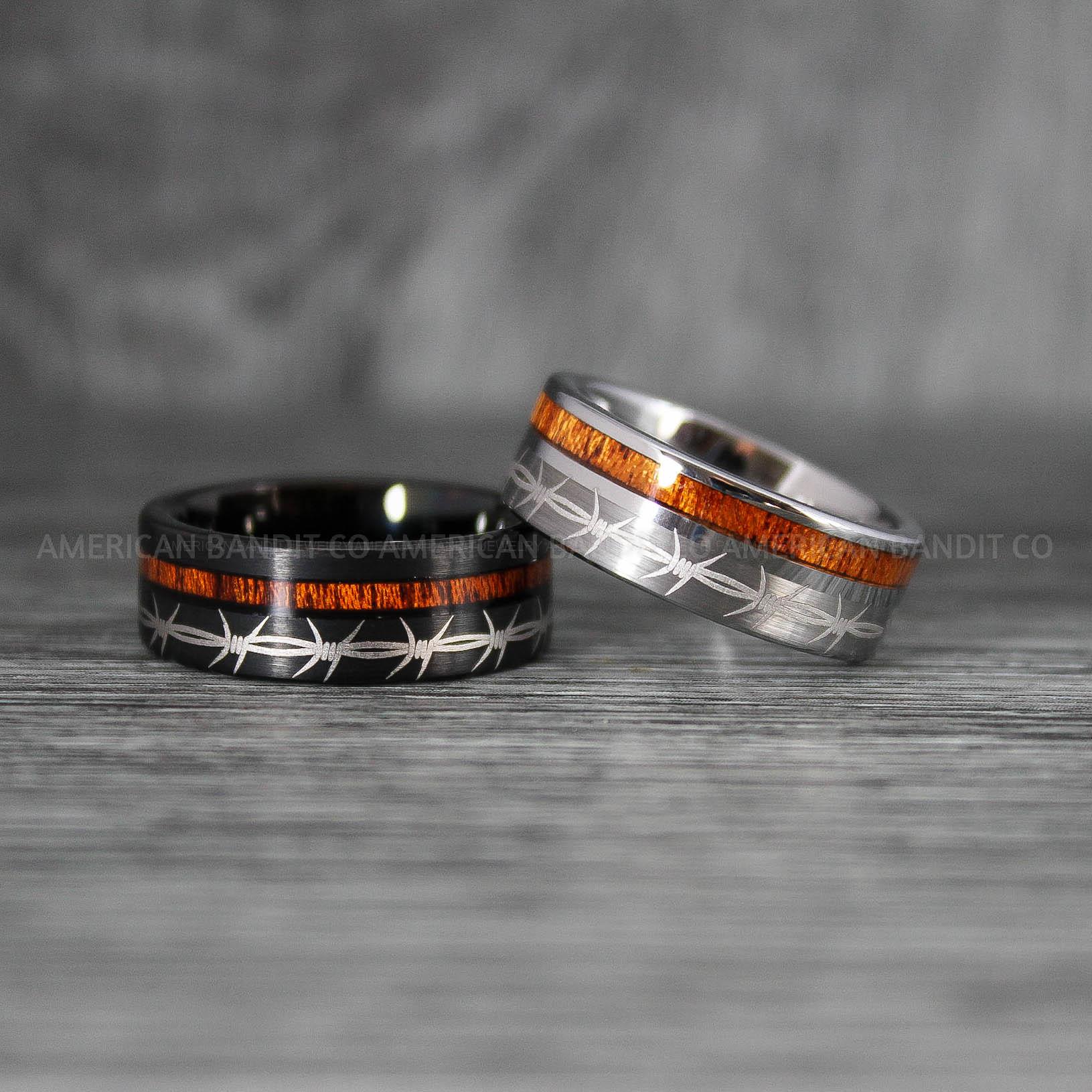 IMG_7742 Barb Wire Ring, Barbed Wire Ring, Barb Wire Wedding Ring, Couple Rings, Biker Rings - Image 1