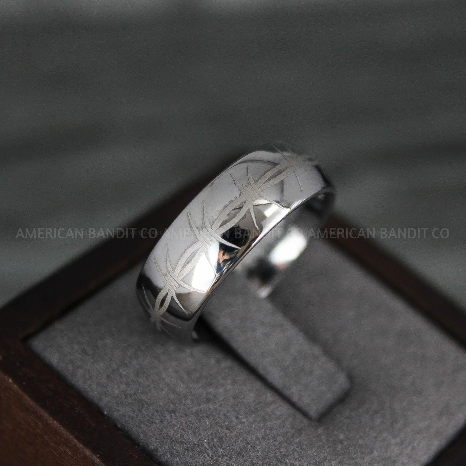 IMG_7750 Barb Wire Ring, Barbed Wire Ring, Barb Wire Wedding Ring, Couple Rings, Biker Rings - Image 1