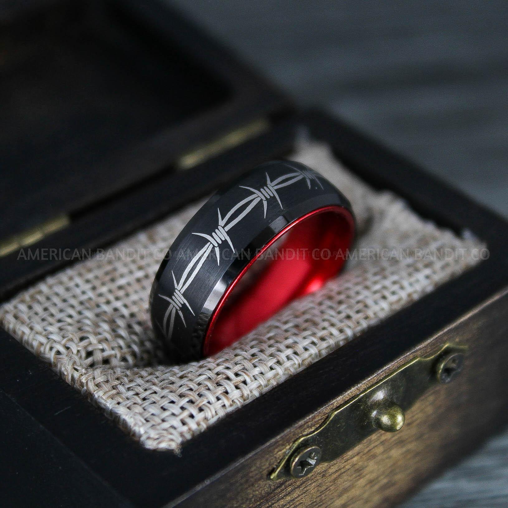 IMG_7754 Barb Wire Ring, Barbed Wire Ring, Barb Wire Wedding Ring, Couple Rings, Biker Rings - Image 1