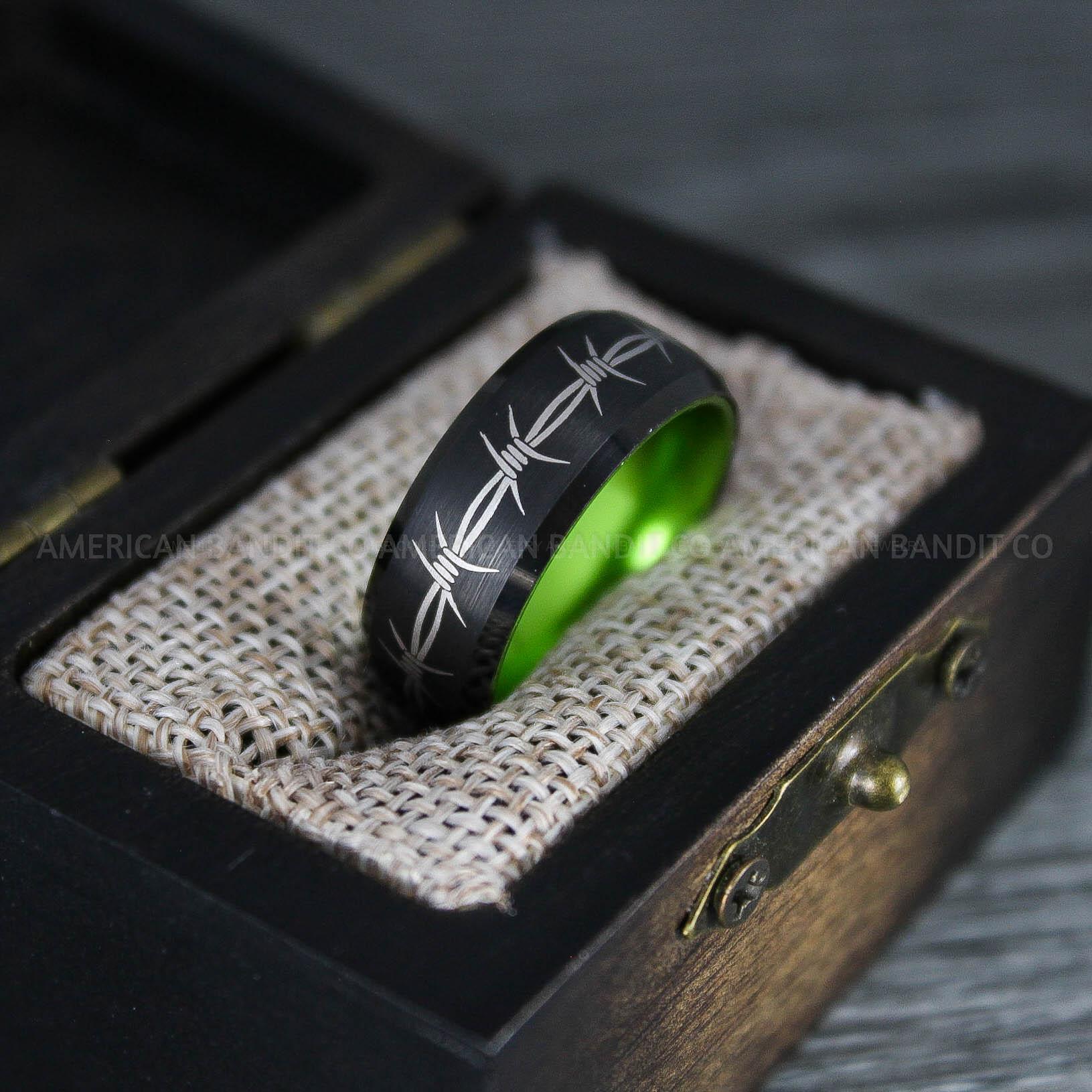 IMG_7756 Barb Wire Ring, Barbed Wire Ring, Barb Wire Wedding Ring, Couple Rings, Biker Rings - Image 1