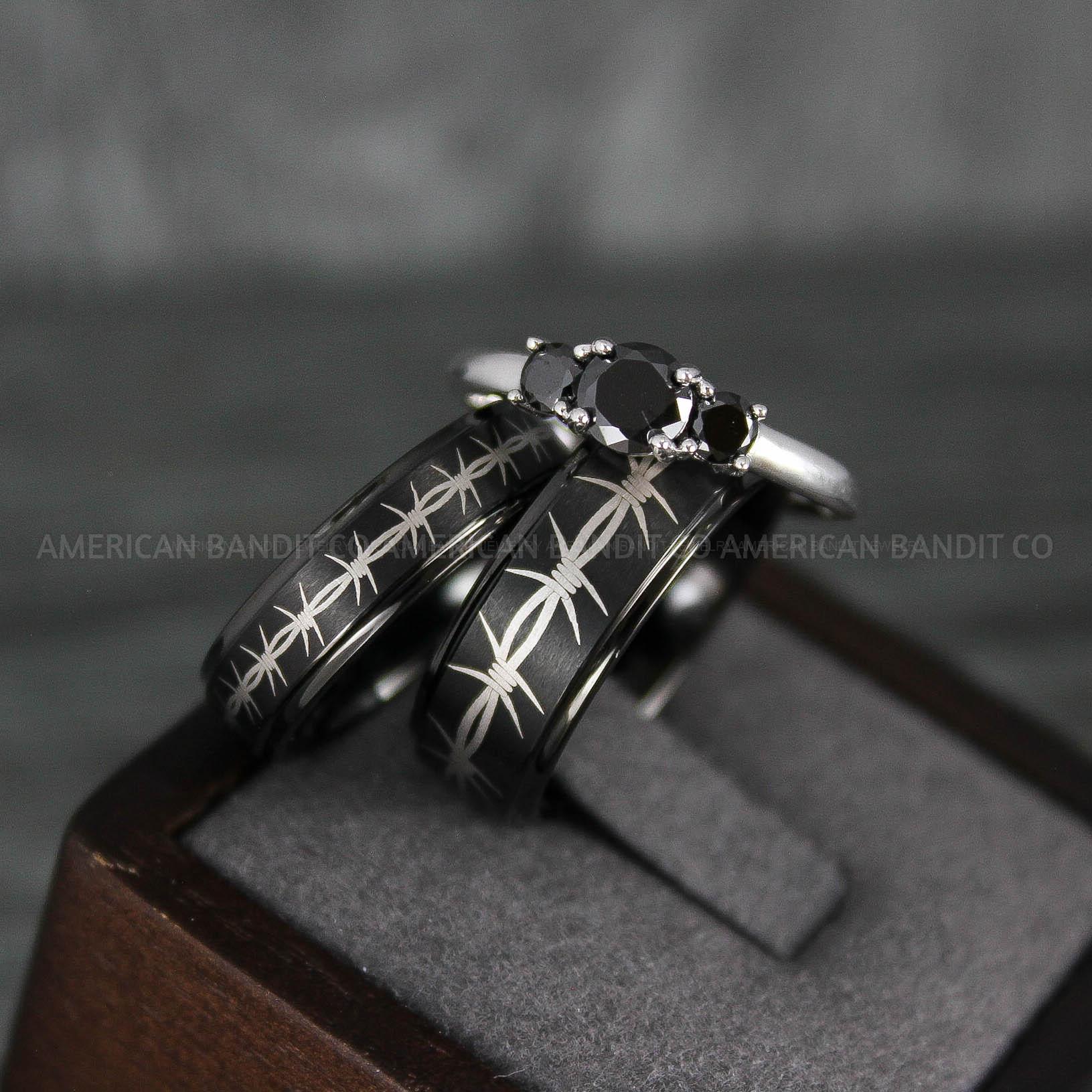IMG_7764 Barb Wire Ring, Barbed Wire Ring, Barb Wire Wedding Ring, Couple Rings, Biker Rings - Image 1