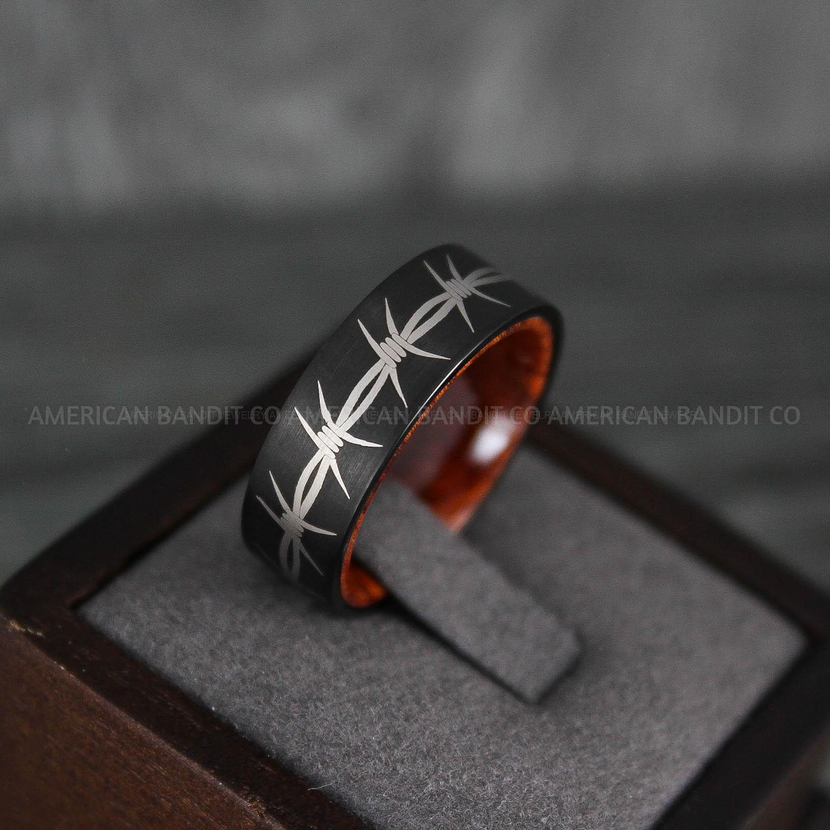 IMG_7766 Barb Wire Ring, Barbed Wire Ring, Barb Wire Wedding Ring, Couple Rings, Biker Rings - Image 1