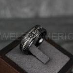 Banded Together Rings, Barb Wire Ring, Barbed Wire Ring, Barb Wire Wedding Ring, Couple Rings, Biker Rings
