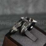 Banded Together Rings, Barb Wire Rings, Barbed Wire Rings, Barb Wire Wedding Rings, Couple Rings, Biker Rings