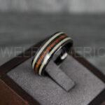 Deer Antler Ring, Antler Wedding Band, Deer Hunting Ring, Deer Hunting Ring, Deer Antler Wedding Ring, Black Wedding Band, His Wedding Ring