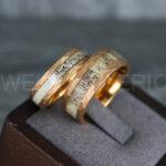 Deer Antler Rings, Couple Rings, Antler Wedding Bands, Deer Hunting Rings, Deer Hunting Rings