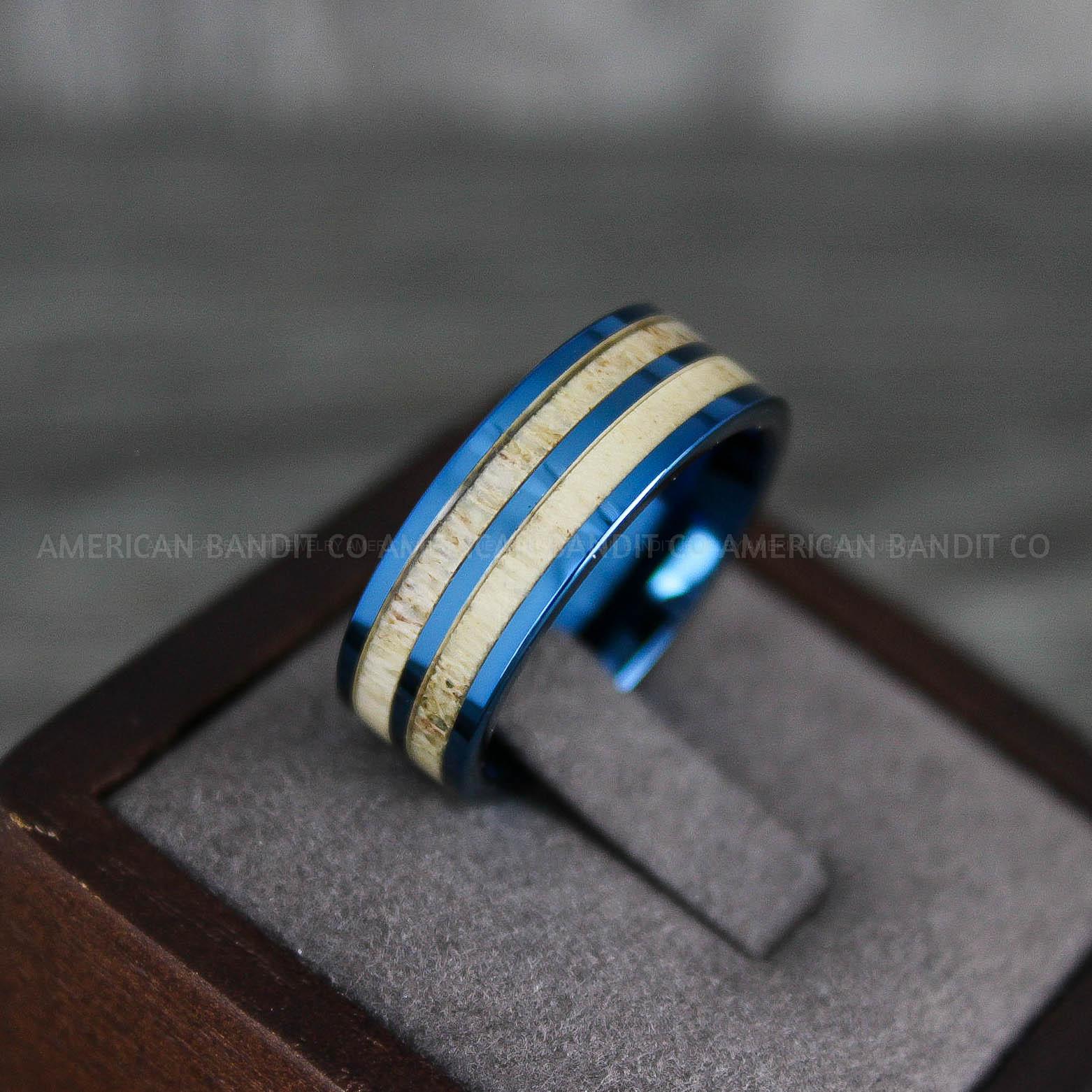 IMG_7799 Deer Antler Rings, Couple Rings, Antler Wedding Bands, Deer Hunting Rings, Deer Hunting Rings - Image 1