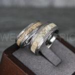 Deer Antler Rings, Couple Rings, Antler Wedding Bands, Deer Hunting Rings, Deer Hunting Rings