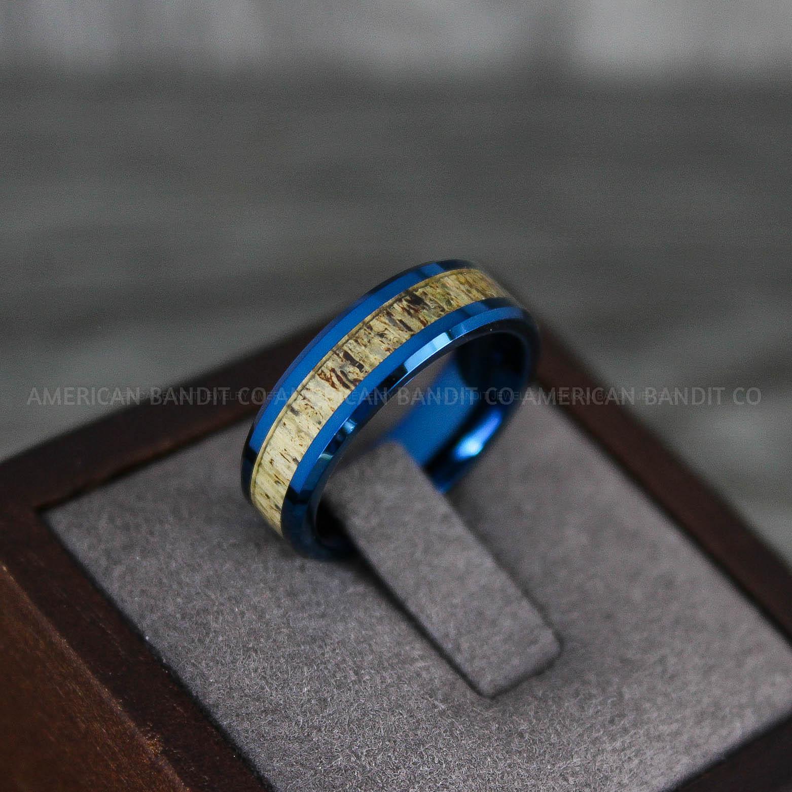 IMG_7806 Deer Antler Rings, Couple Rings, Antler Wedding Bands, Deer Hunting Rings, Deer Hunting Rings - Image 1