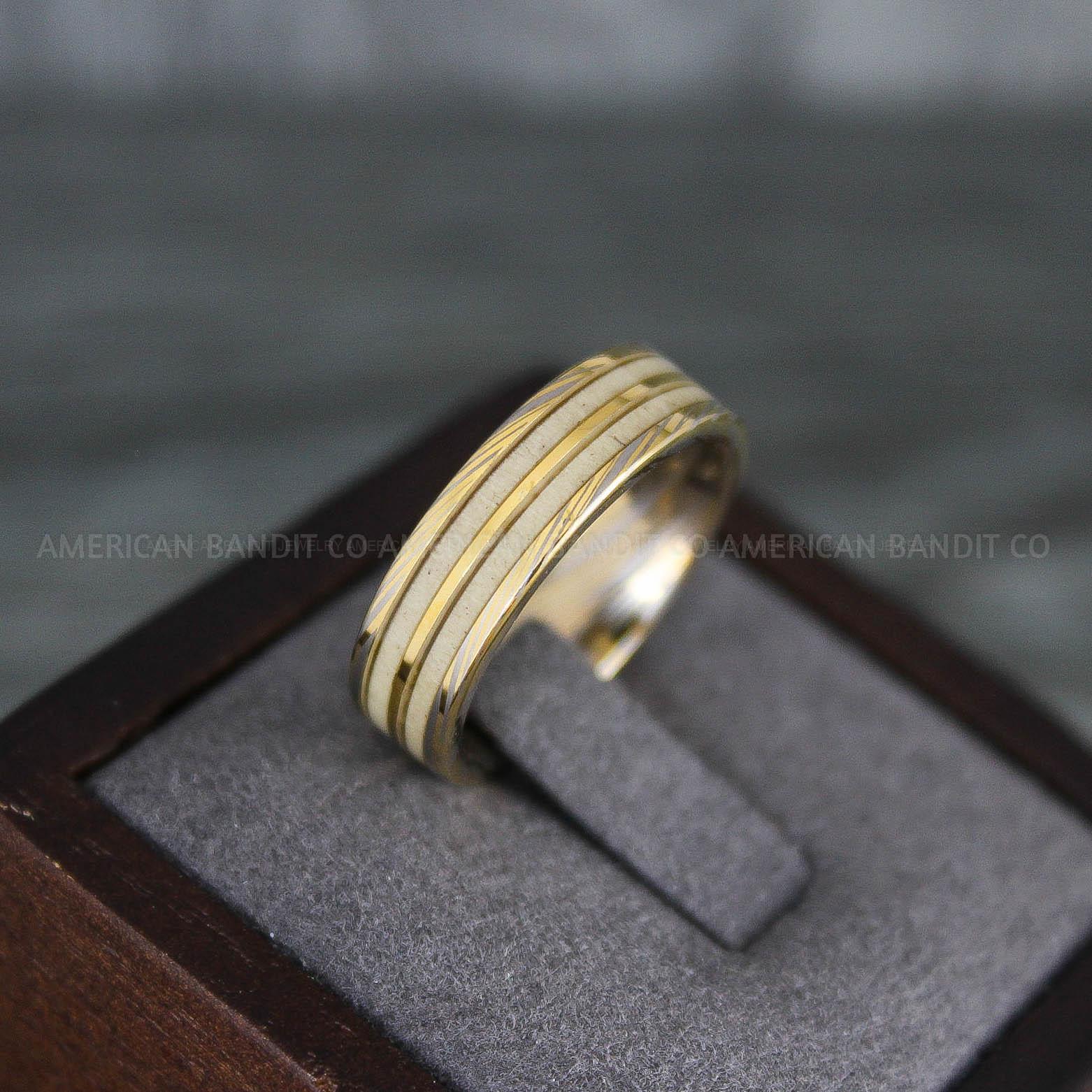 IMG_7807 Deer Antler Rings, Couple Rings, Antler Wedding Bands, Deer Hunting Rings, Deer Hunting Rings - Image 1