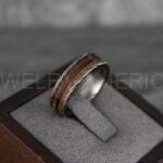 Wood Ring, Wood Wedding Ring, Wood Wedding Band, Black Wedding Ring, Black Wedding Band