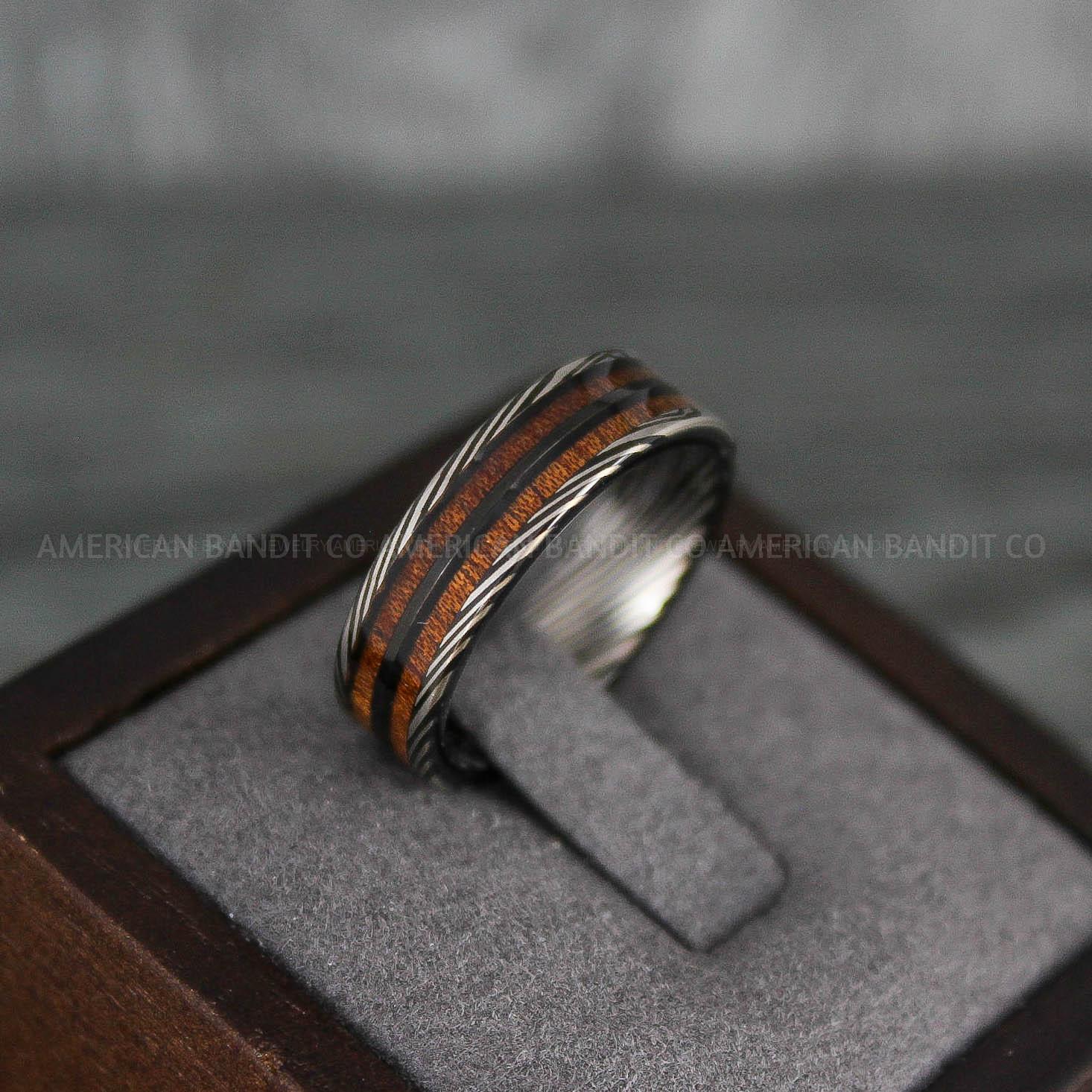 IMG_7846 Wood Ring, Wood Wedding Ring, Wood Wedding Band, Black Wedding Ring, Black Wedding Band - Image 1