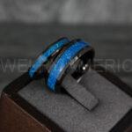 Opal Ring, Opal Wedding Band, Galaxy Ring, Galaxy Wedding Band, Crushed Opal Wedding Ring