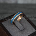 Opal Ring, Opal Wedding Band, Galaxy Ring, Galaxy Wedding Band, Crushed Opal Wedding Ring