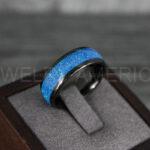 Opal Ring, Opal Wedding Band, Galaxy Ring, Galaxy Wedding Band, Crushed Opal Wedding Ring