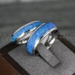 Opal Rings, Opal Wedding Bands, Galaxy Rings, Galaxy Wedding Bands, Crushed Opal Wedding Rings