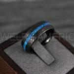 Opal Ring, Opal Wedding Band, Galaxy Ring, Galaxy Wedding Band, Crushed Opal Wedding Ring