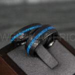 Opal Ring, Opal Wedding Band, Galaxy Ring, Galaxy Wedding Band, Crushed Opal Wedding Ring