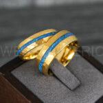 Opal Ring, Opal Wedding Band, Galaxy Ring, Galaxy Wedding Band, Crushed Opal Wedding Ring