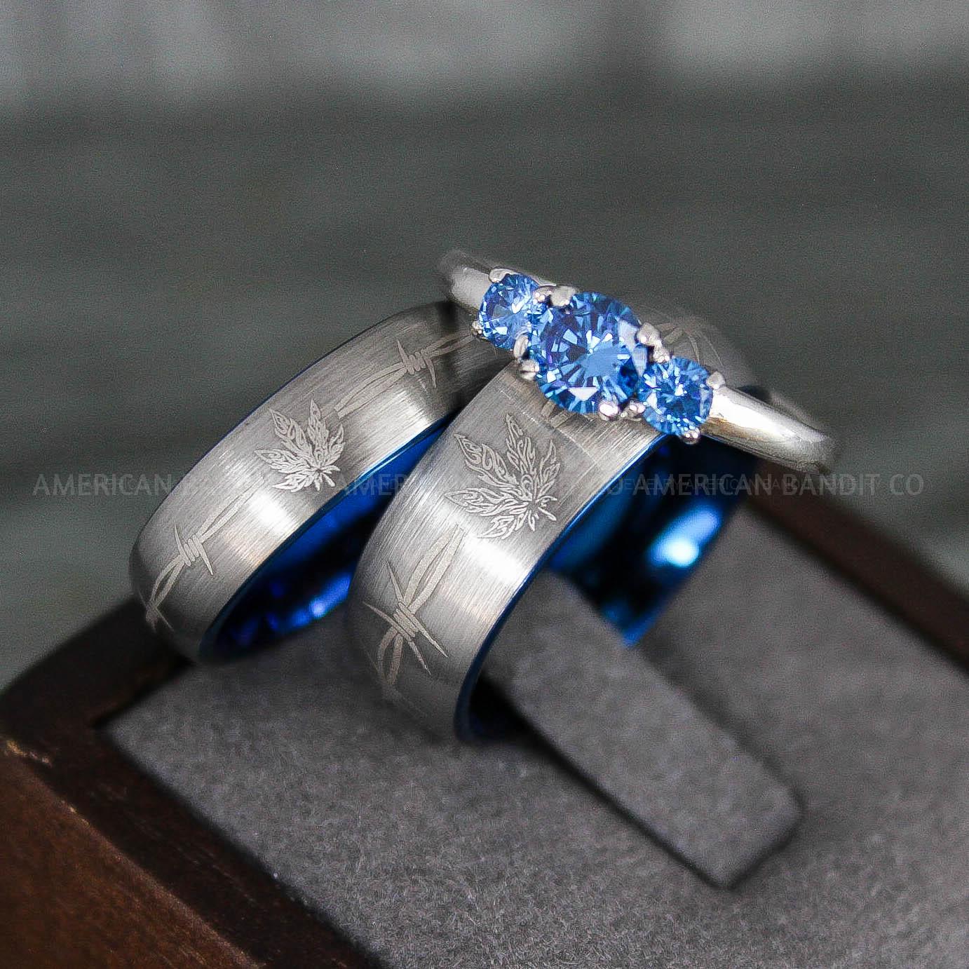 IMG_7928 Cannabis Rings, Cannabis Wedding Rings, Marijuana Rings, Marijuana Wedding Bands, Silver Wedding Rings - Image 1