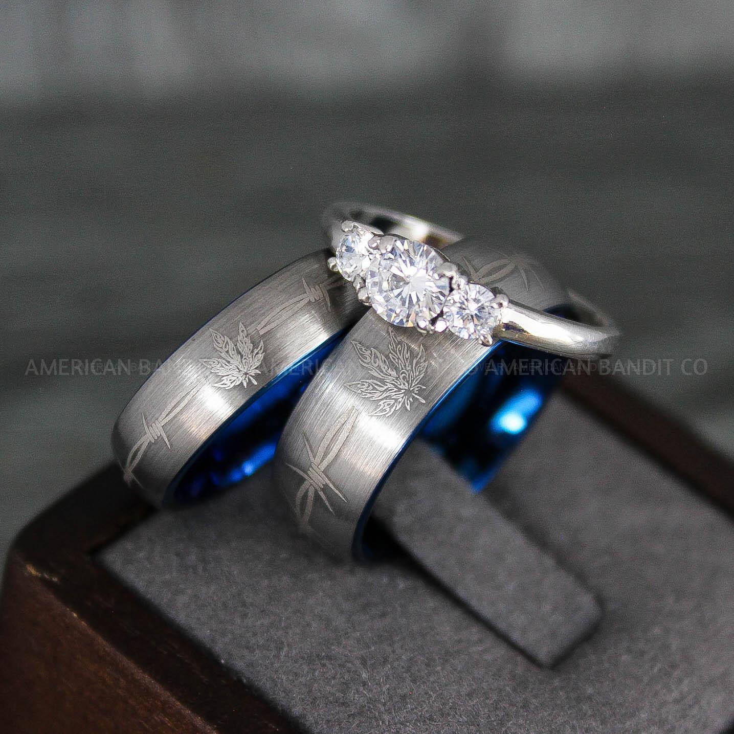 IMG_7930 Cannabis Rings, Cannabis Wedding Rings, Marijuana Rings, Marijuana Wedding Bands, Silver Wedding Rings - Image 1