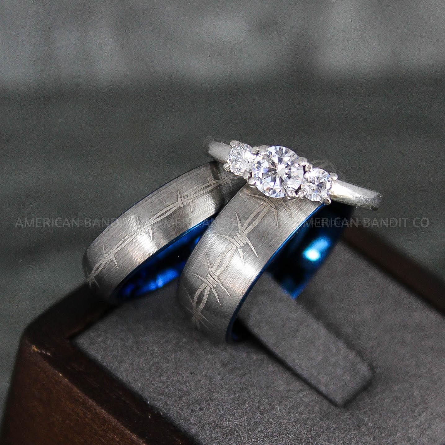 IMG_7933 Barb Wire Rings, Barbed Wire Rings, Barb Wire Wedding Rings, Biker Rings, Silver Wedding Bands, Biker Wedding Bands - Image 1