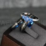 Barb Wire Ring, Barbed Wire Ring, Barb Wire Wedding Ring, Biker Ring, Black Wedding Band, Biker Wedding Band - Image 6